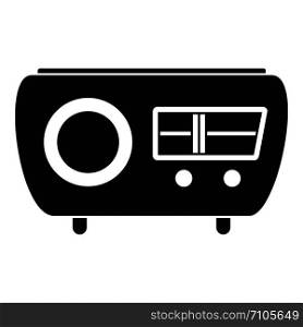 Tuned radio icon. Simple illustration of tuned radio vector icon for web design isolated on white background. Tuned radio icon, simple style