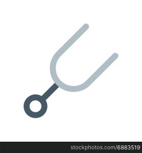 tuning fork, icon on isolated background