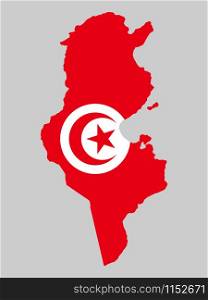 Tunisia Map flag Vector illustration eps 10.. Tunisia Map flag Vector illustration eps 10