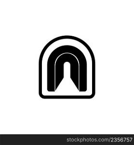 tunnel icon vector design templates white on background