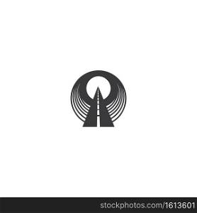 Tunnel logo  vector design illustration,logo background.
