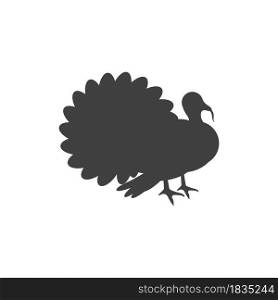 Turkey animal Vector icon design illustration Template