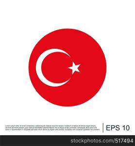 Turkey Flag Icon Template