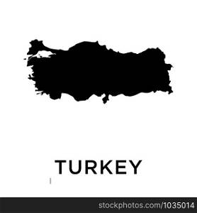 Turkey map icon design trendy
