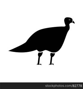Turkeycock it is black icon . Simple style .. Turkeycock it is black icon .
