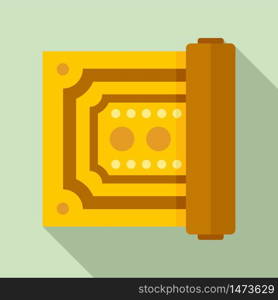 Turkish carpet icon. Flat illustration of turkish carpet vector icon for web design. Turkish carpet icon, flat style