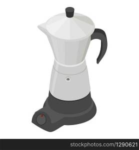 Turkish coffee kettle icon. Isometric of turkish coffee kettle vector icon for web design isolated on white background. Turkish coffee kettle icon, isometric style