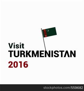 Turkmenistan Independence day design card vector