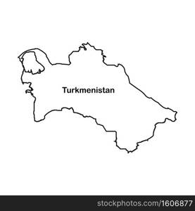 Turkmenistan map icon vector illustration symbol design