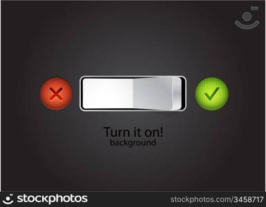 Turn on vector concept