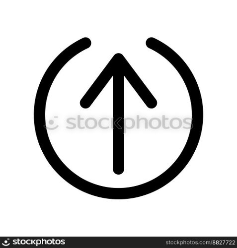 Turn up icon line isolated on white background. Black flat thin icon on modern outline style. Linear symbol and editable stroke. Simple and pixel perfect stroke vector illustration