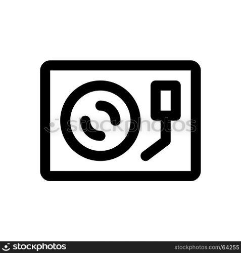 turntable, Icon on isolated background