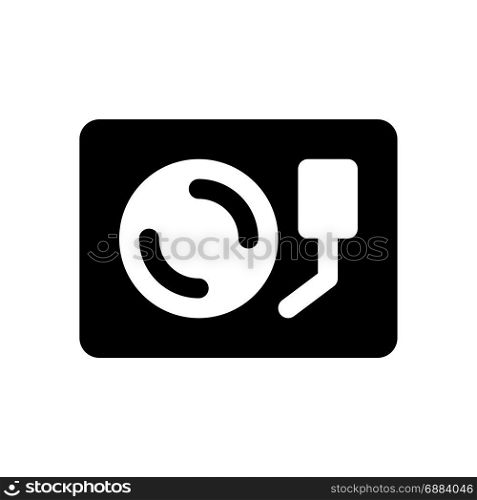 turntable, icon on isolated background