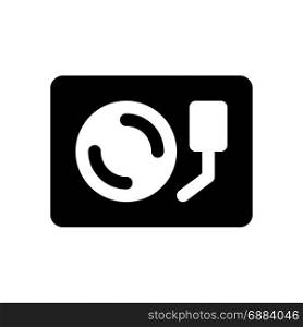 turntable, icon on isolated background