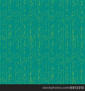 Turquoise abstract seamless simple vector background with yellow vertical shapeless smears