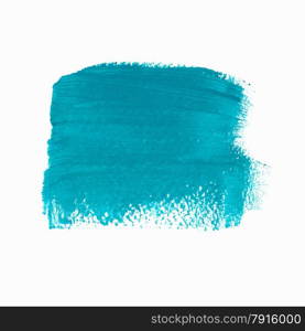 Turquoise acrylic paint vector banner