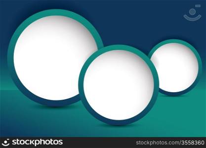 turquoise blank web design template vector illustration
