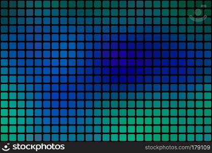 Turquoise blue purple vector abstract mosaic background with rounded corners square tiles over black