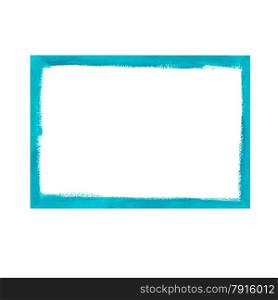 Turquoise grunge frame