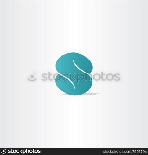 turquoise logo letter s logotype vector icon design