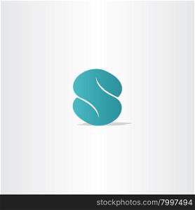turquoise logo letter s logotype vector icon design