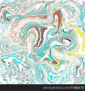 Turquoise swirls of agate. Liquid swirls of marble texture. Fluid modern artwork. For wallpapers, banners, posters, cards, invitations, design covers, presentation, flyers. Vector illustration.. Turquoise swirls of agate. Liquid swirls of marble texture.
