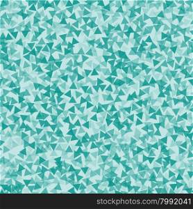 Turquoise triangle abstract backdrop