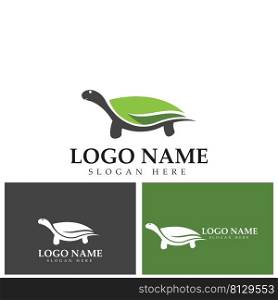 Turtle abstract logo design vector