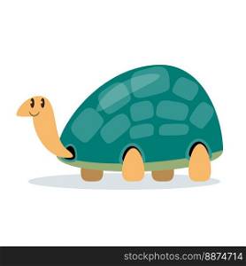 turtle cartoon character vector illustration
