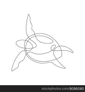 Turtle icon design illustration