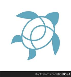 Turtle logo icon design illustration