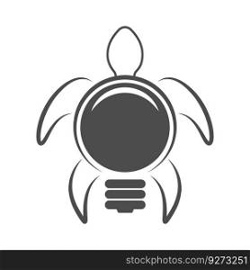 Turtle logo icon design illustration