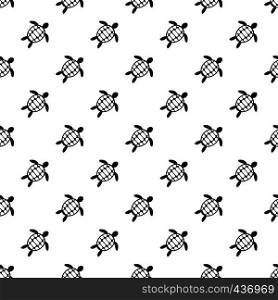 Turtle pattern seamless in simple style vector illustration. Turtle pattern vector