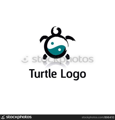 Turtle vector logo design.