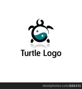 Turtle vector logo design.