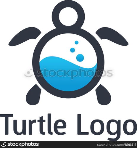 Turtle vector logo design.