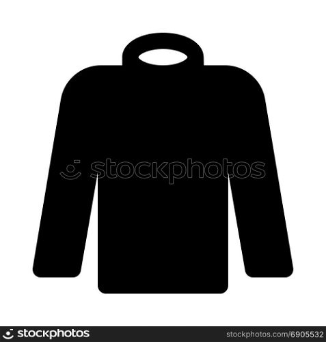 turtleneck shirt, icon on isolated background