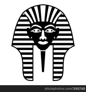 Tutankhamen mask icon. Simple illustration of Tutankhamen mask vector icon for web. Tutankhamen mask icon, simple style