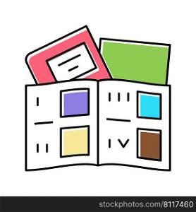 tutorial book color icon vector. tutorial book sign. isolated symbol illustration. tutorial book color icon vector illustration