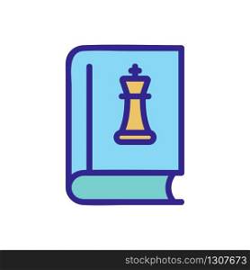 tutorial chess icon vector. tutorial chess sign. color isolated symbol illustration. tutorial chess icon vector outline illustration