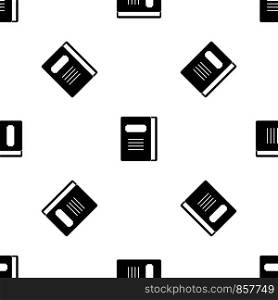 Tutorial pattern repeat seamless in black color for any design. Vector geometric illustration. Tutorial pattern seamless black