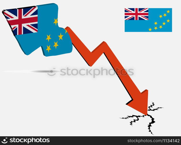 Tuvalu economic crisis vector illustration Eps 10.. Tuvalu economic crisis vector illustration Eps 10