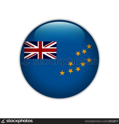 Tuvalu flag on button