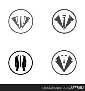 Tuxedo icon and logo for menswear , design template