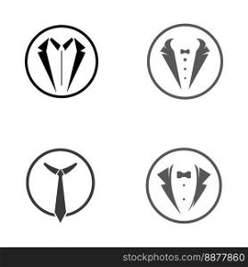 Tuxedo icon and logo for menswear , design template