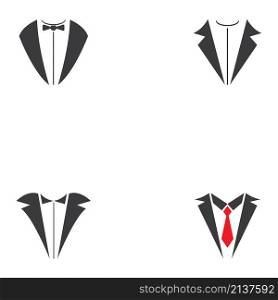 Tuxedo Logo. Business man logo. Wedding Organizer Logo