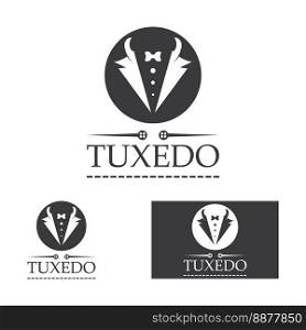Tuxedo logo icon vector design template