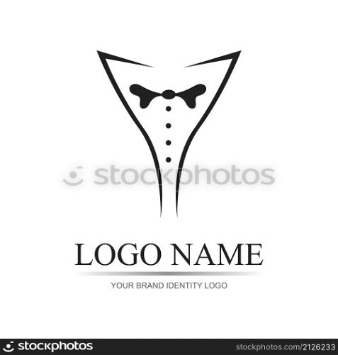 Tuxedo Logo template vector icon illustration design - Vector