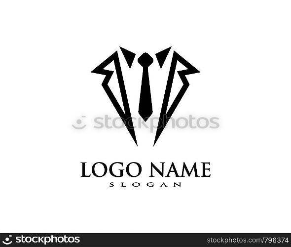 Tuxedo logo vector template ilustration