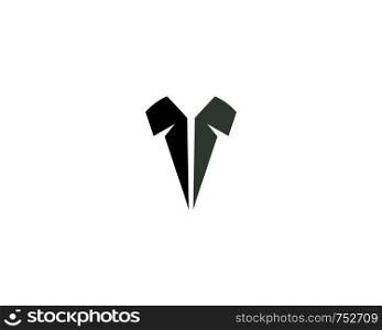 Tuxedo man logo and symbols black icons template